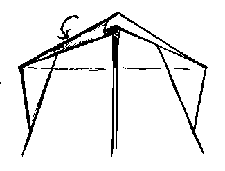 fold tips down - making Delty aeroplane
