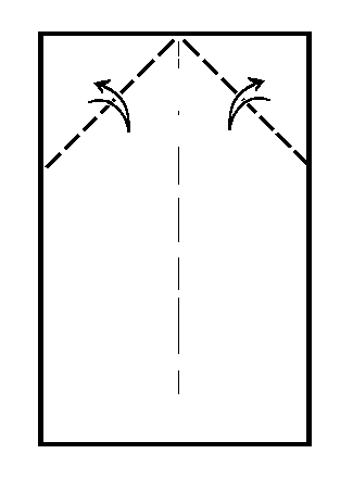 fold tips down - making Delty aeroplane