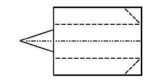unfold, leaving crease - making Delty aeroplane
