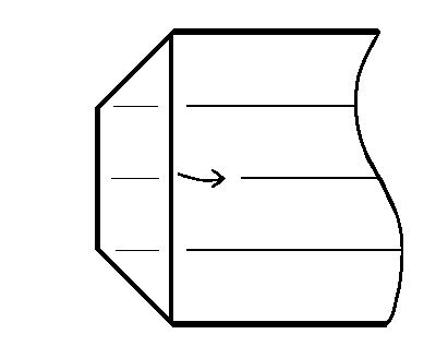 unfold, leaving crease - making Delty aeroplane