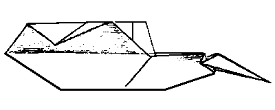 unfold, leaving crease - making Delty aeroplane